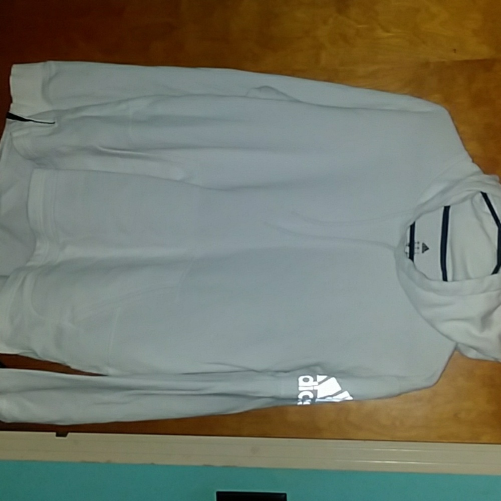 Black and White Adidas Hoodie
